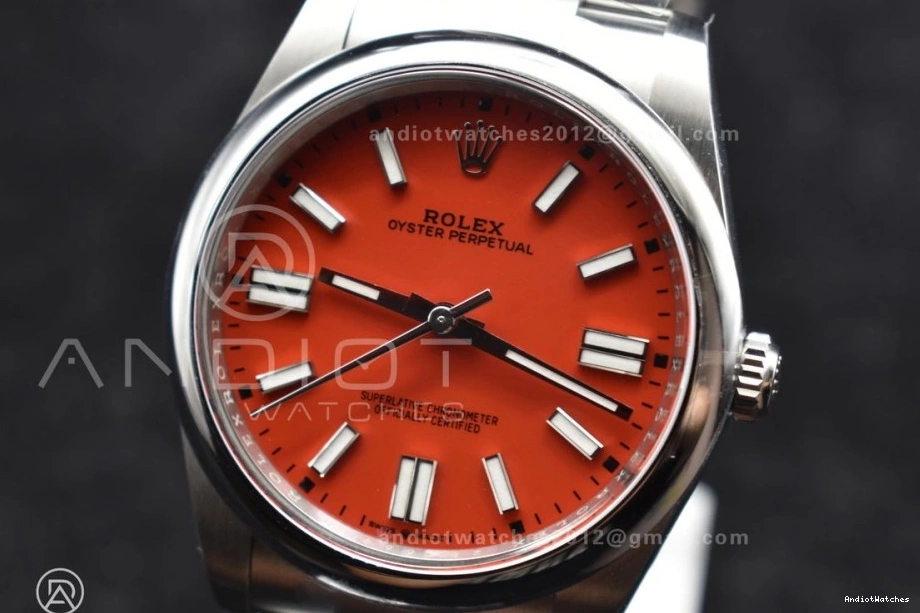 124300 Red Steel Edition Unisex Clean 41mm 904L Best Oyster 938 Perpetual VR 1:1 Dial 0712